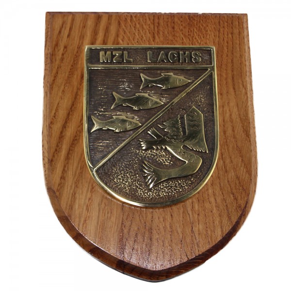 Messingwappen MZL Lachs