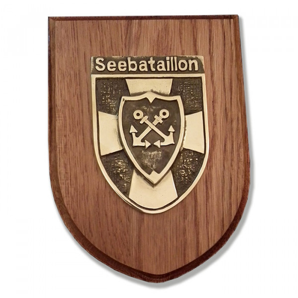 Messingwappen Seebataillon